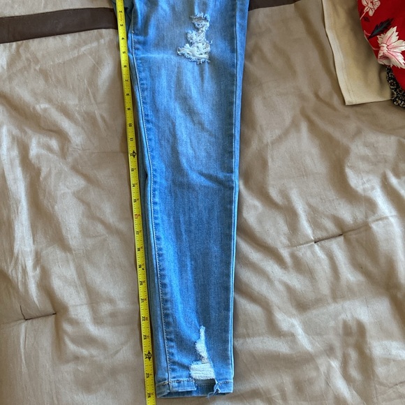 Wax Jean Butt I love you! Distressed style size 7 - Picture 9 of 9